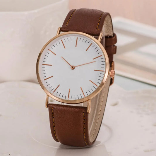 Brown Strap Leather Watch For Men